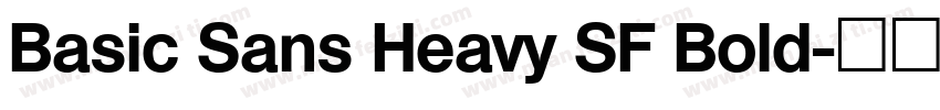 Basic Sans Heavy SF Bold字体转换